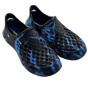 Rugged Shark Blue Black Slip-On Water Sneaker Little Boys Size 3 Vacation Travel